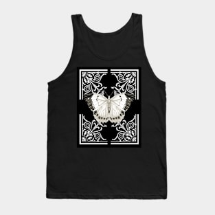 Majestic Butterfly on flourish background Tank Top